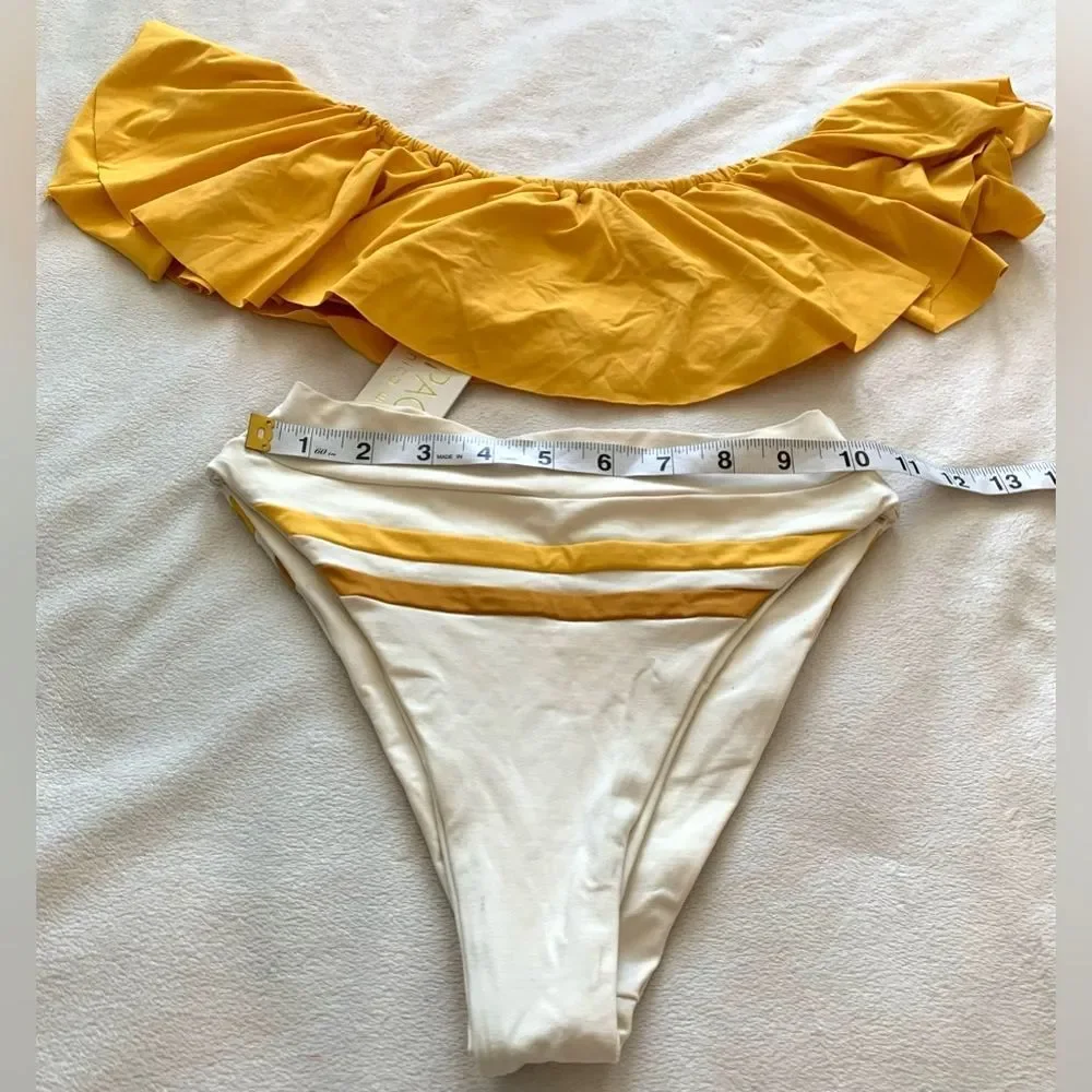 L*Space Set Hey Girl Off Shoulder Top & Wilson High Waist Bottom Small/Medium